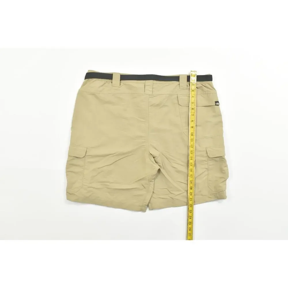 The North Face Men's Tan Nylon Hiking Cargo Shorts Size XXL Regular With Belt